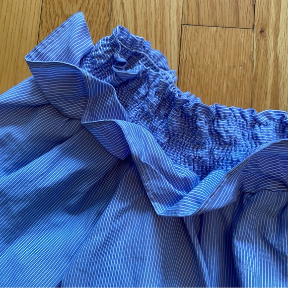 Primark Light Blue Ruffled Off-Shoulder Blouse - Picture 3 of 6